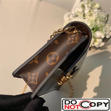 lv cherrywood wallet in black|Black Patent Leather Cherrywood Wallet On Chain (WOC).